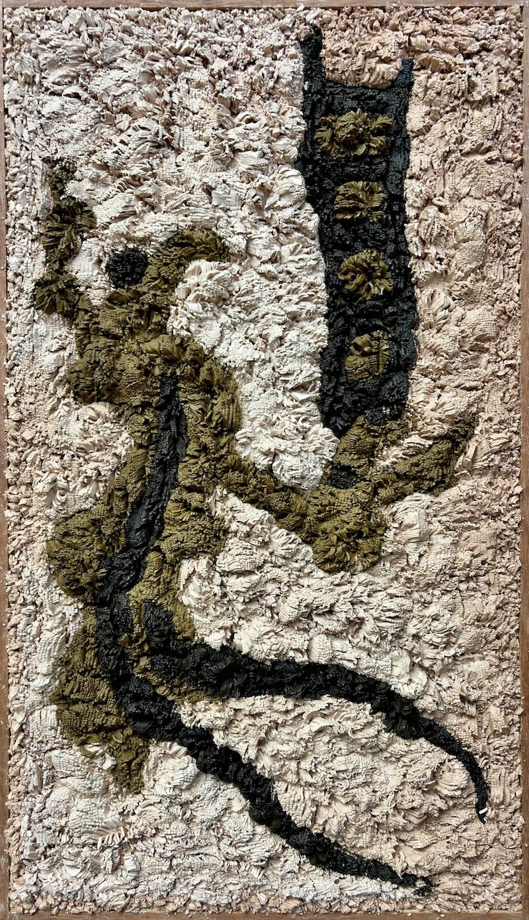 Mojahid Musa, found object, clay painting, dhaka art summit